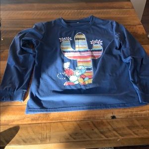 Cactus Long Sleeve Blue TShirt M